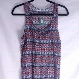 Womens M Maurices Make Waves Tank Top